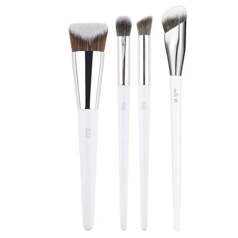 1 stk hvide pulver makeup børster 3D flydende foundation base make up børste Øjenskygge blanding Detail Face Eye Concealer Skønhedsværktøj