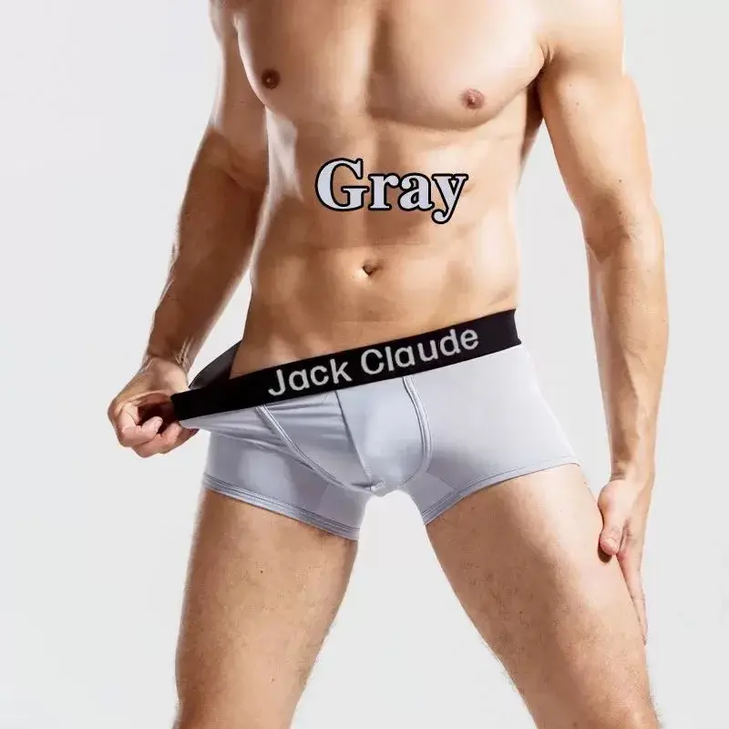 5Pcs/Men's Underwear Men Short Antibacterial Comfortable Sexy Boxer 3D Large Pouch Casual Solid Color Underwear Boxer MenPanties — image 13