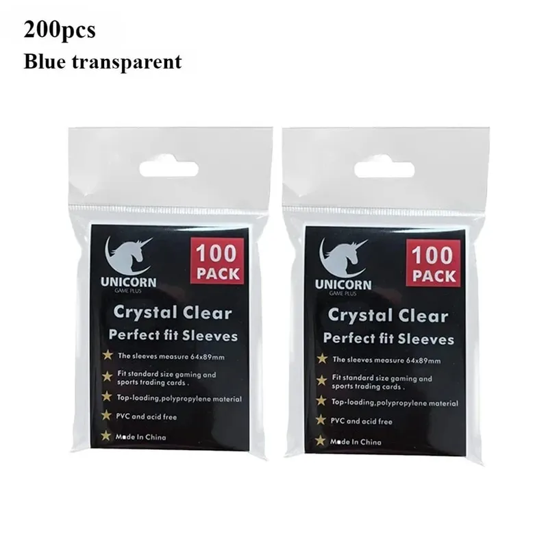 100 pz Hot Trasparente MTG Buste per carte Formato Standard Trasparente TCG Card Protector Copertura interna della carta per giochi da tavolo sportivi 64x89mm