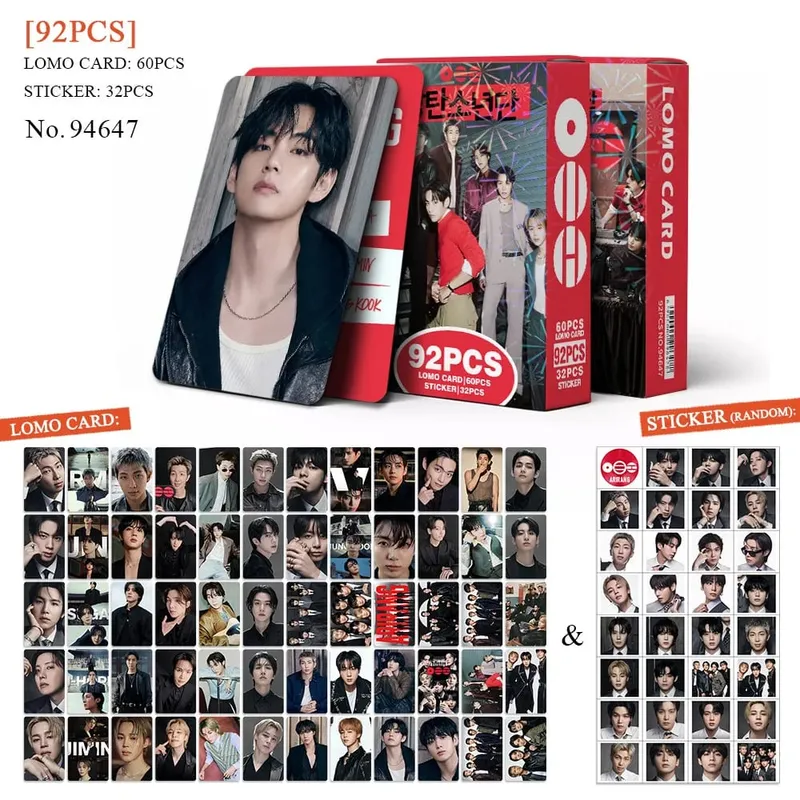 92 Single Small Card New Album Fan Support Photo Cards Greeting Cards Journal Stickers LOMO Card Collectible Gift