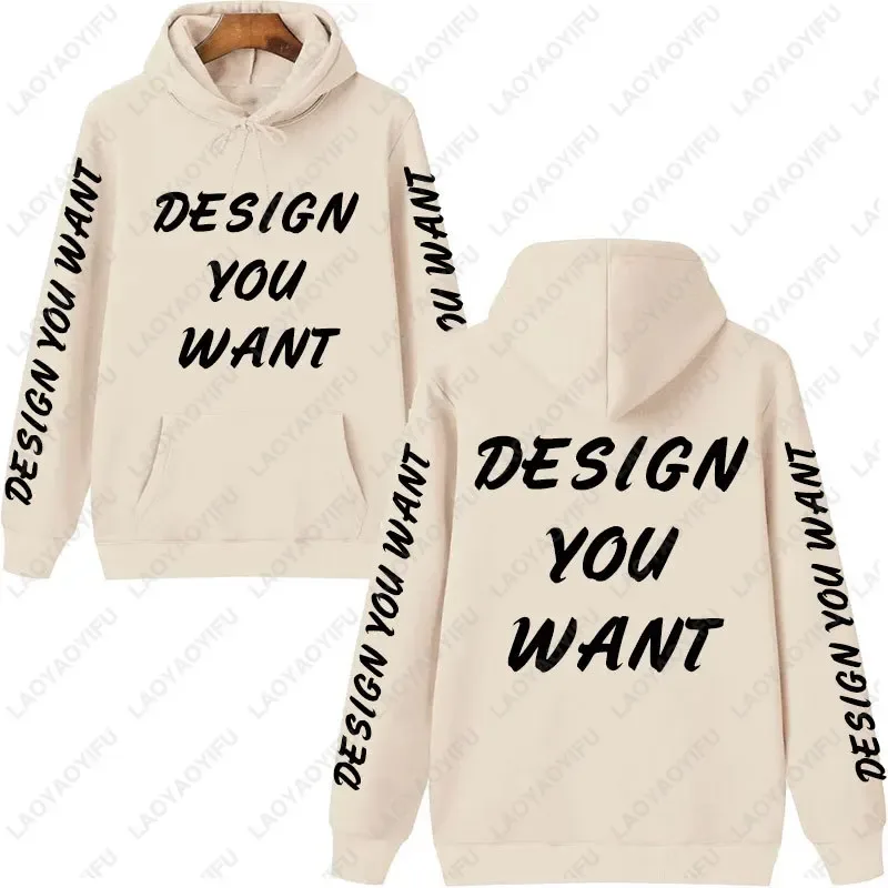 Personalisiertes Foto-Hoodie für den Herbst, wärmendes und bequemes Sweatshirt, Unisex, lässig, individuell bedruckter Text, DIY-Hoodie-Mode