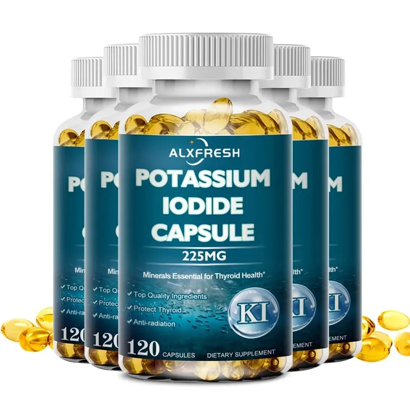 Kaliumiodidkapsler 225 mg - Rene kaliumjodidtabletter til strålingseksponering for børn og voksne