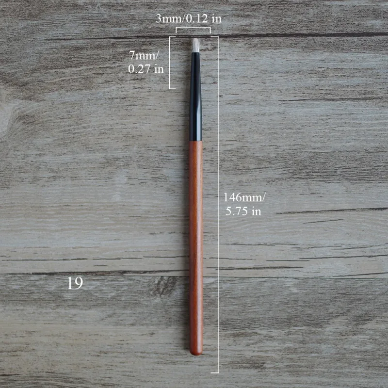 African Rosewood Handle Handmade Makeup Brushes 1pc Snow Fox Goat Hair Face Powder Blush Eye Shadow Brush Synthetic Makeup Brush
