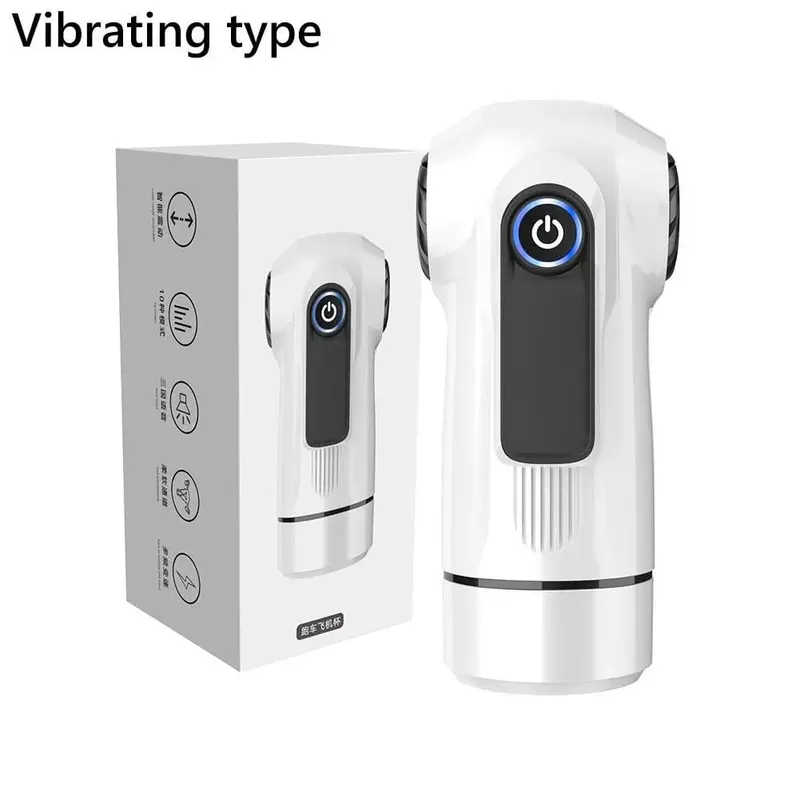 Men Training Device USB Fast Charge Adult Toy Airplane Cup Sensual Strong Vibration Three Language Voice Control Faster