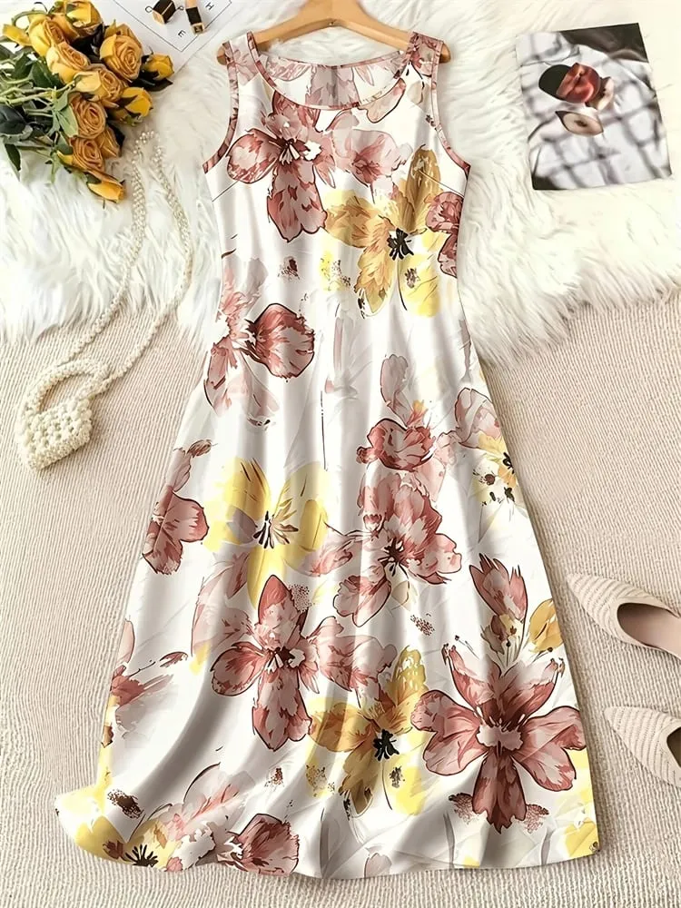 Trendy 3D Women's New Arrival Dresses Summer Street Style Printed Loose-Fit Casual Dresses Outdoor Travel and Party Dresses