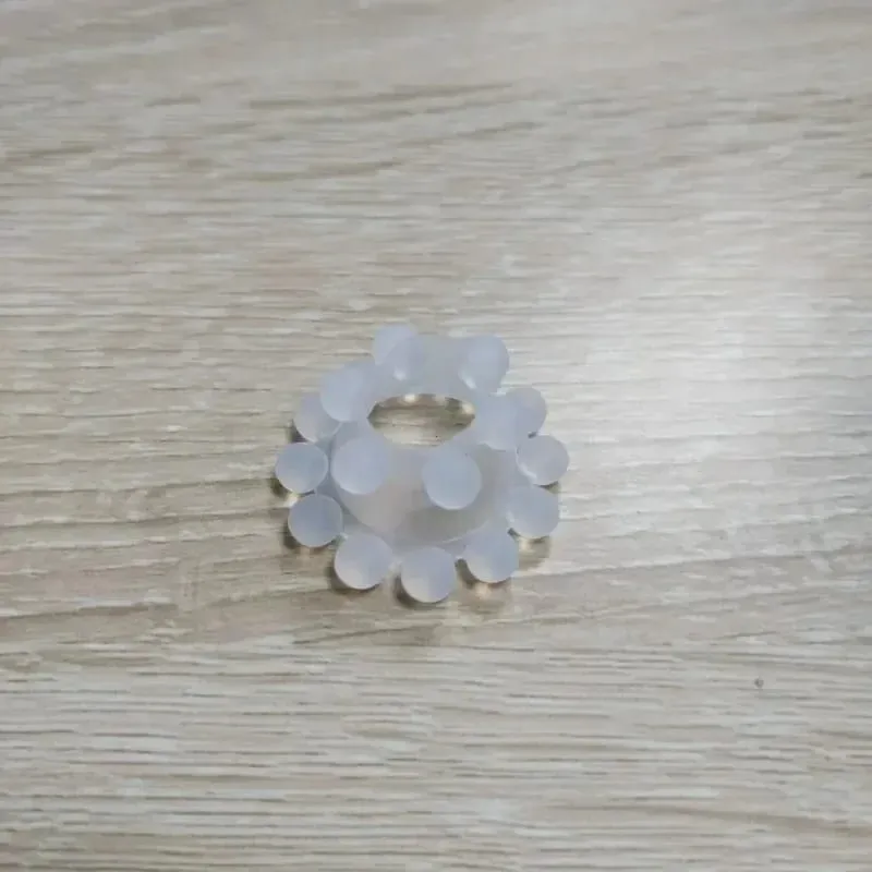3 pièces extensible rester dur perlé anneau de coq retarder l'éjaculation formateur scrotal liaison balle civière Silicone Cockring hommes jouets sexuels