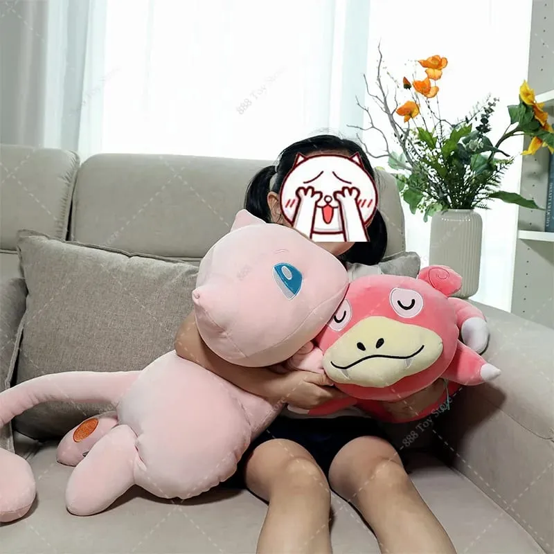 Hot Sale Pokemon Mega Charizard X Sleeping Plush Pillow Series Cute Garchomp Mew Umbreon Cubone Sofa Cushion Stuffed Peluche Toy