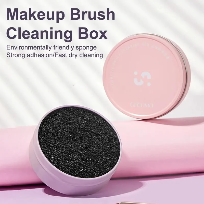 【M】Makeup Brush Cleaning Box Quick Clean Sponge Eyeshadow Brushes Dry Cleaner Cosmetic Wash Clean Powder Tool Makeup Accessories