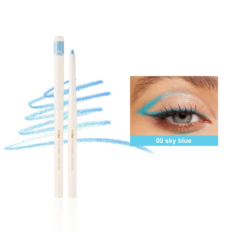 Silky Long Lasting Eye Liner Pencil Blade Tip Natural Matte Wine Red Eyeliner Easy To Color and Waterproof Eye Make Up Cosmetics