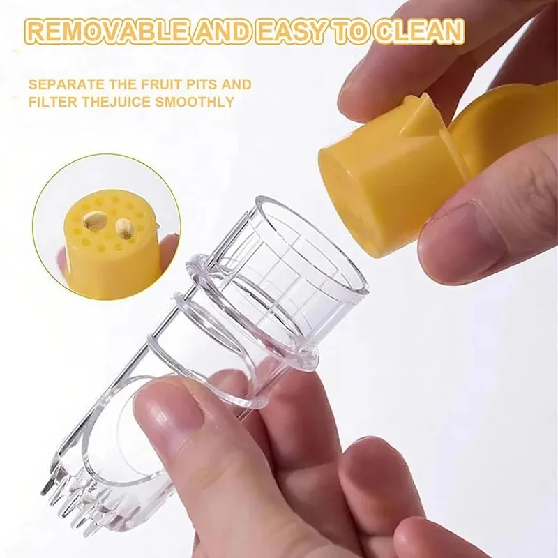 Portable Lemon Squeezer with Filter Manual Citrus Juicer Mini Orange Extractor Freshness Preserving Kitchen Juices Reamer