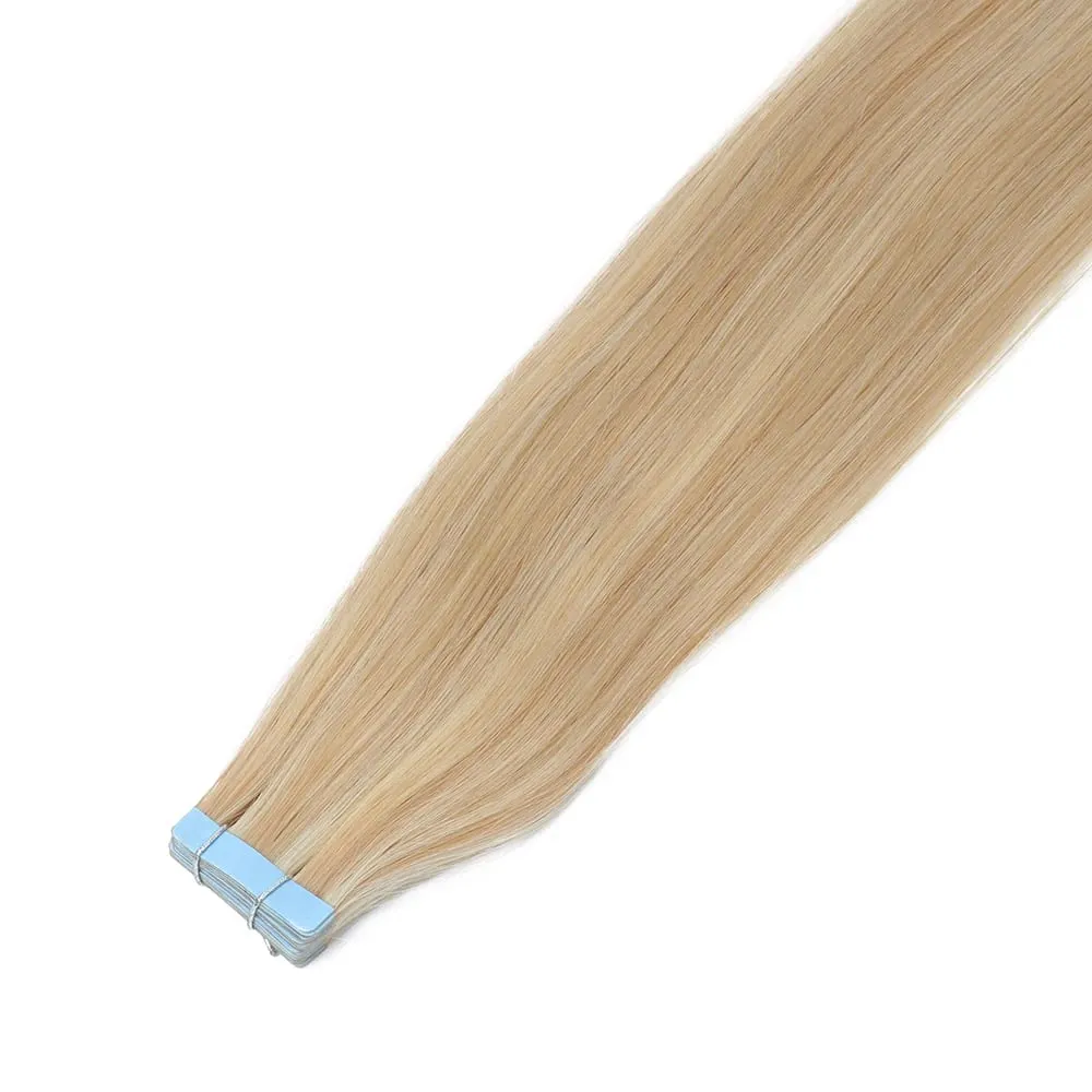 Seamless Tape in Extensions Human Hair Natural Tape in Hair Extensions Skin Weft PU Tape On Hair 20 PCS 12"-20" 50G/Pack