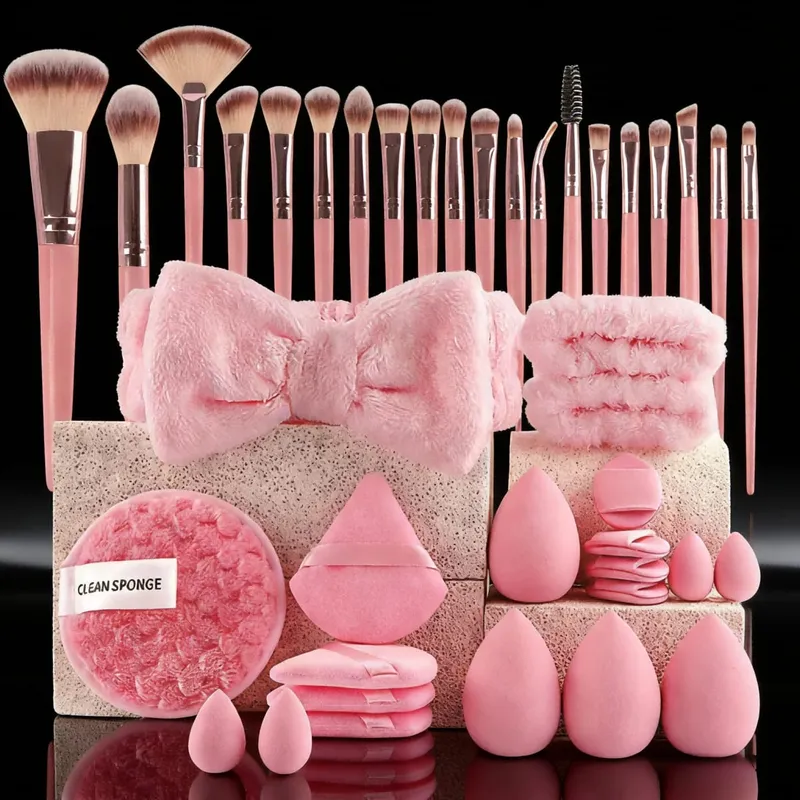 13/53pcs Professional Cosmetic Brush Set for Combination Skin with Soft Brushes Perfect for Beginners and Makeup Artists — image 8