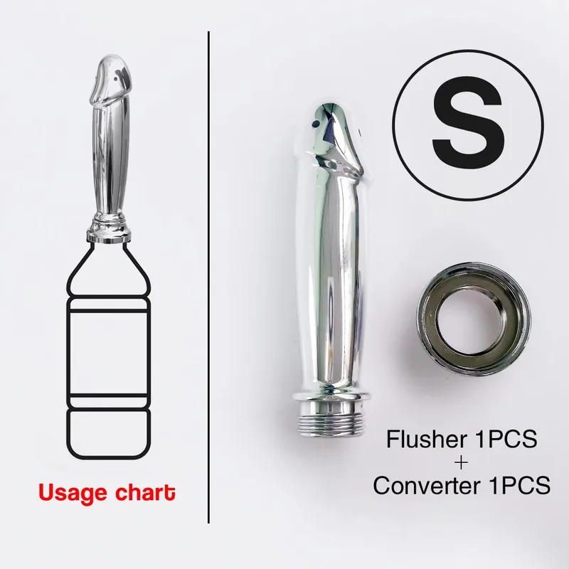 ABS anal vaginal douche Conversion head for outdoor use Posterior chamber irrigation multi-function plug-in shower sex toys — image 22