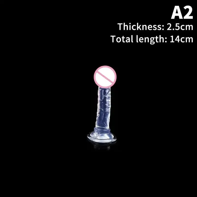 Gode ​​réaliste pour masturbateur sexuel adulte, point G, pour femme, TPE débutant, transparent, avec forte ventouse, jeu mains libres