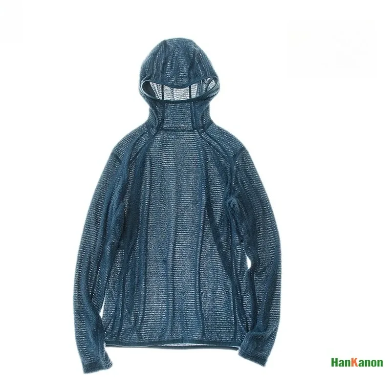 Thermolite® Lightweight Hooded T-Shirt Men's Long Sleeve Thermal Hoodie for Hiking Camping & Cycling Anti-Static & Anti-Pilling