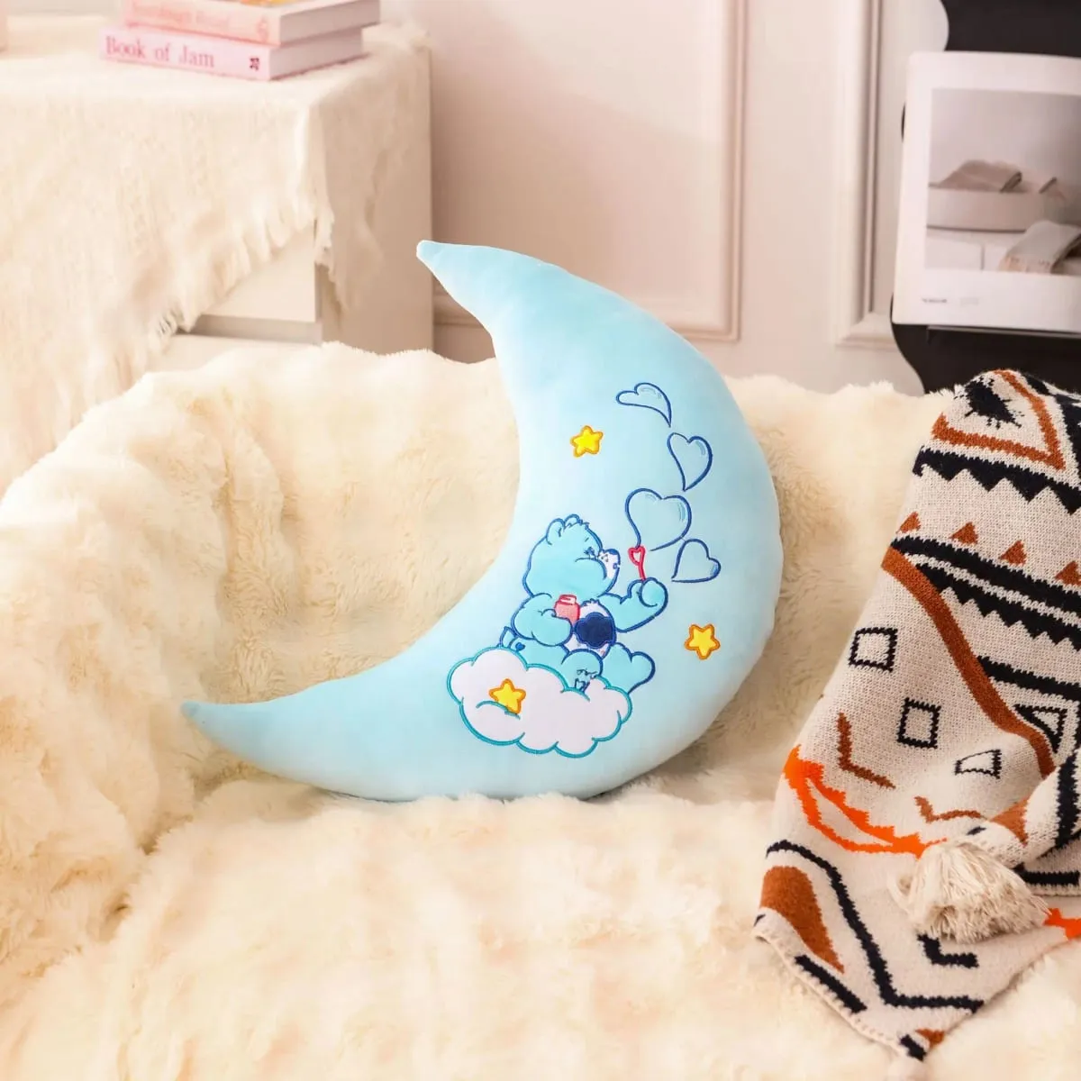 Care Bears Rainbow Bear Plush Pillow Star Moon Sun Heart Home Decor Stuffed Toys Dolls Cartoon Plush Decoration Pillow