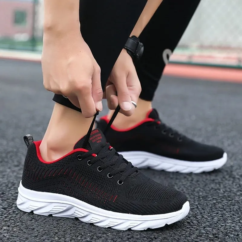 Sommer Mænd Casual Sneakers Mesh Løbesko Blød sål Komfortable gåsko Mode Sport Udendørs Letvægtsfodtøj