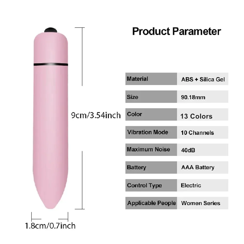 Mini Bullet Vibrator for Women Masturbation 10 Speeds Vibration G Spot Clitoris Anal Stimulator Vagina Massager Adult Sex Toys