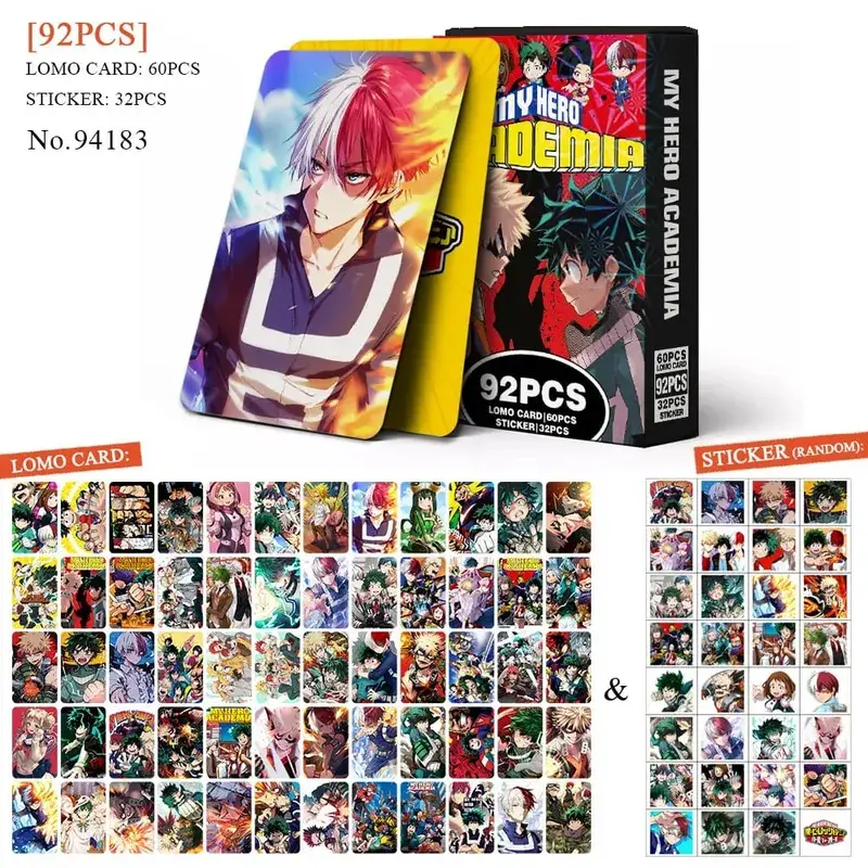 Anime Attack on Titan‌ Lomo Card Pohlednice Hračka Haikyuu Lékárnické deníky Honkai Star Rail Collection Karty s nálepkami Dárek