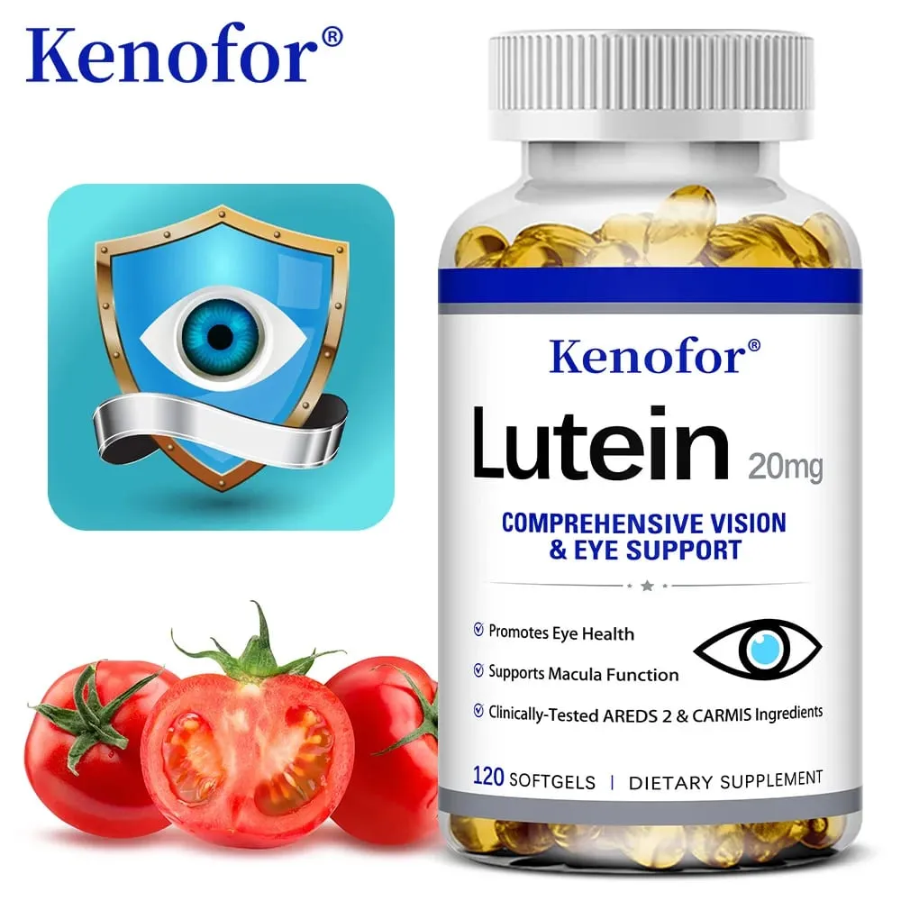 Capsules de lutéine – avec zéaxanthine et vitamine E – Puissant antioxydant pour la santé des yeux, améliore la santé visuelle – 120 capsules — image 6