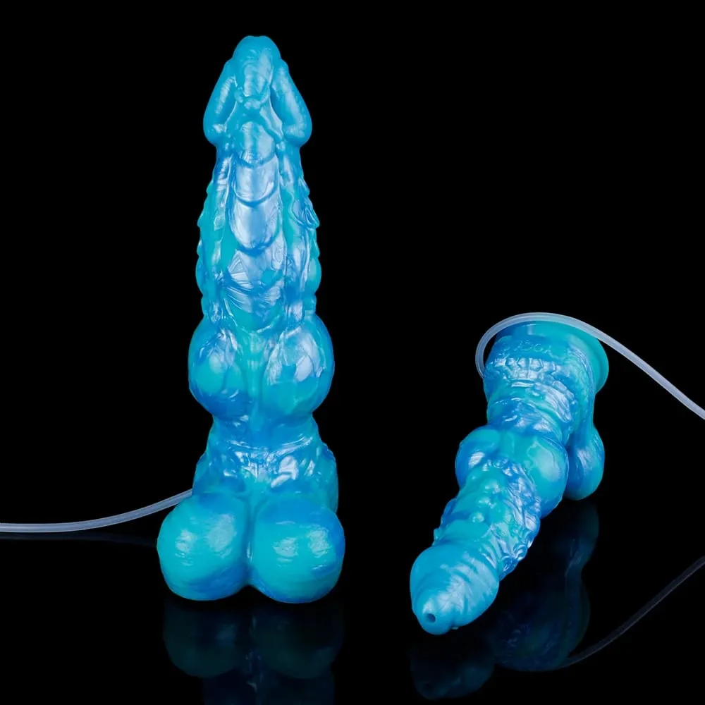Silicone Electric Squirting Fantasy Dildos with Suction Cup Prostate Massager Ejaculating Penis Sex Toys For Women Men