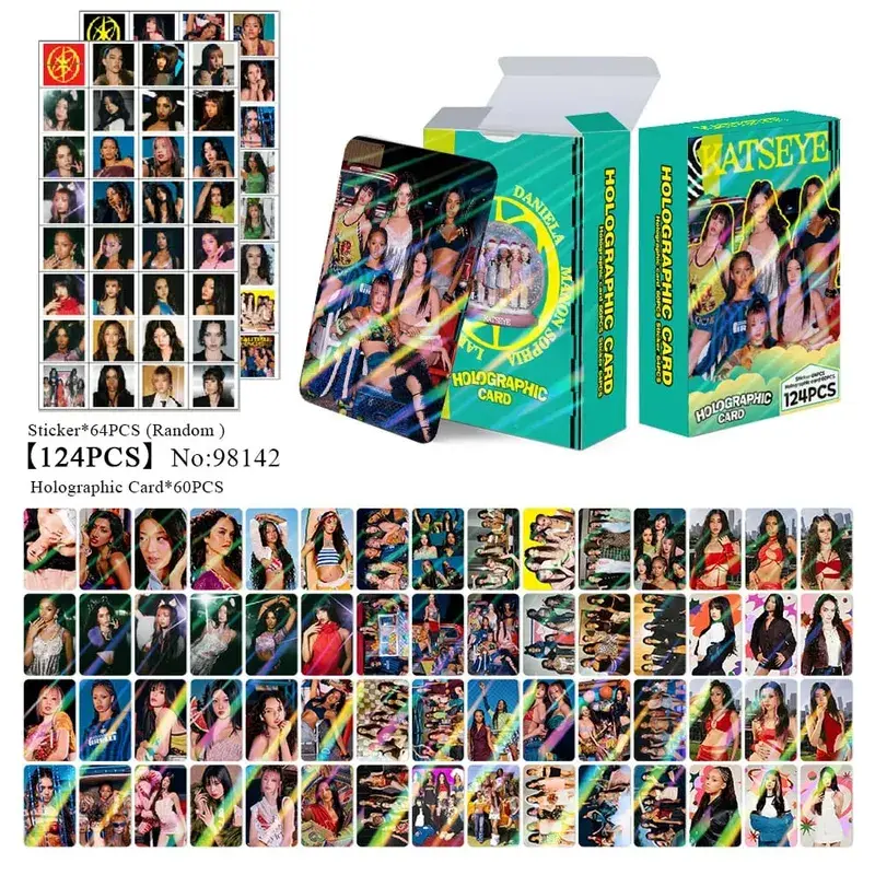 124pcs KATSEYE New Album Photocards Stickers Kpop Merch Lomo Cards Set Fans Collection Cards Gifts — image 9