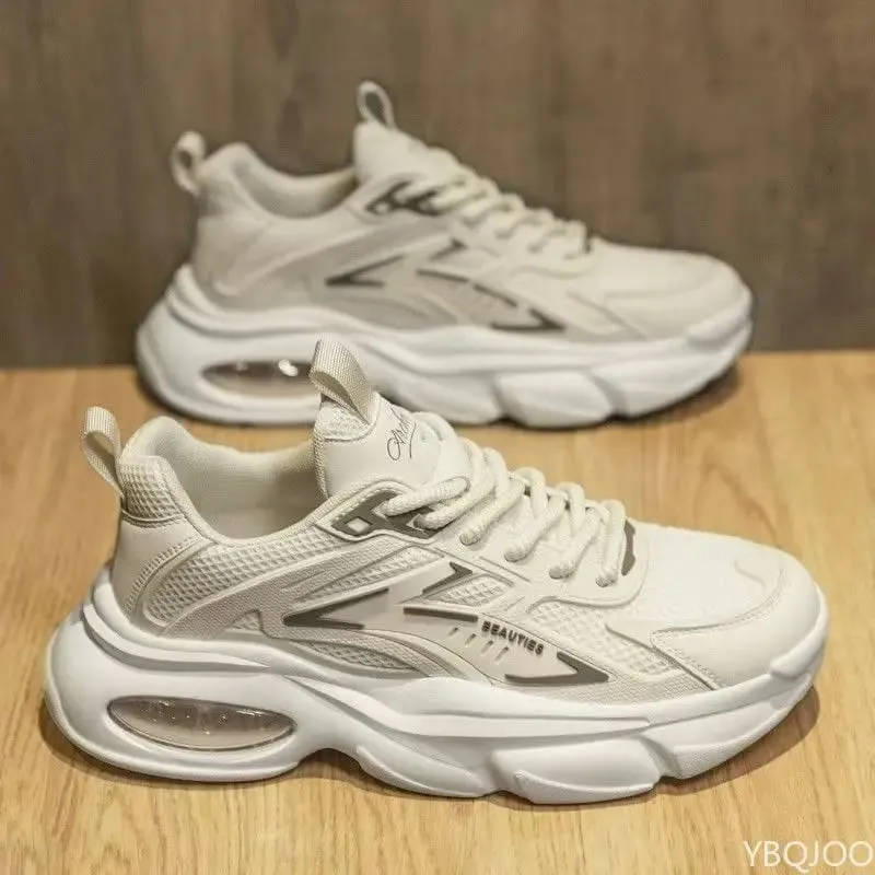 Fashionable versatile spring autumn new explosive thick soled men's shoes casual comfortable height increasing sports shoes