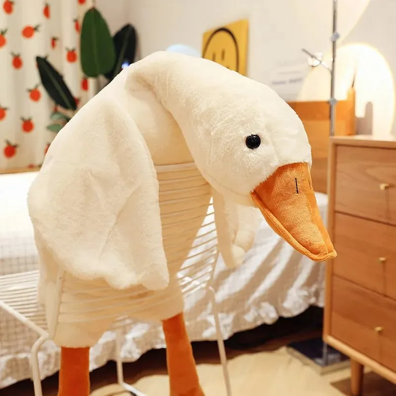 90/130/160/190cm plush baby goose stuffed animal throw pillow for large sofa for bedtime companionship plush pillow as a gift