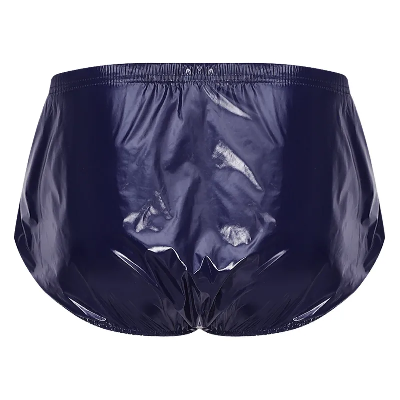 Cuecas masculinas com capa de fralda à prova d'água, com botões de pressão frontal, anti-vazamento, roupa íntima adaptável para idosos, necessidades especiais