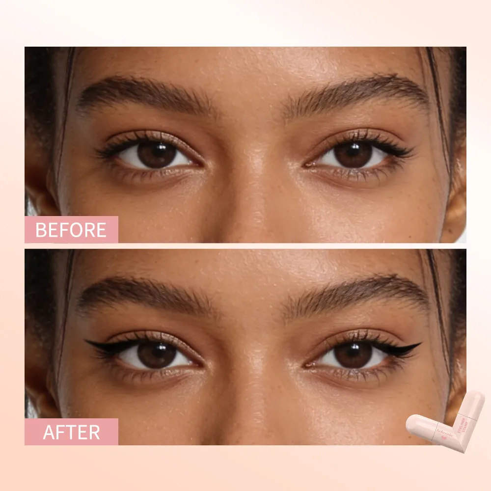 Eyeliner Lakerain Stamp Heart Pattern Precyzyjna kredka Długotrwały kolor Przenośna kredka do oczu Niezbędna dla początkujących w makijażu — image 7