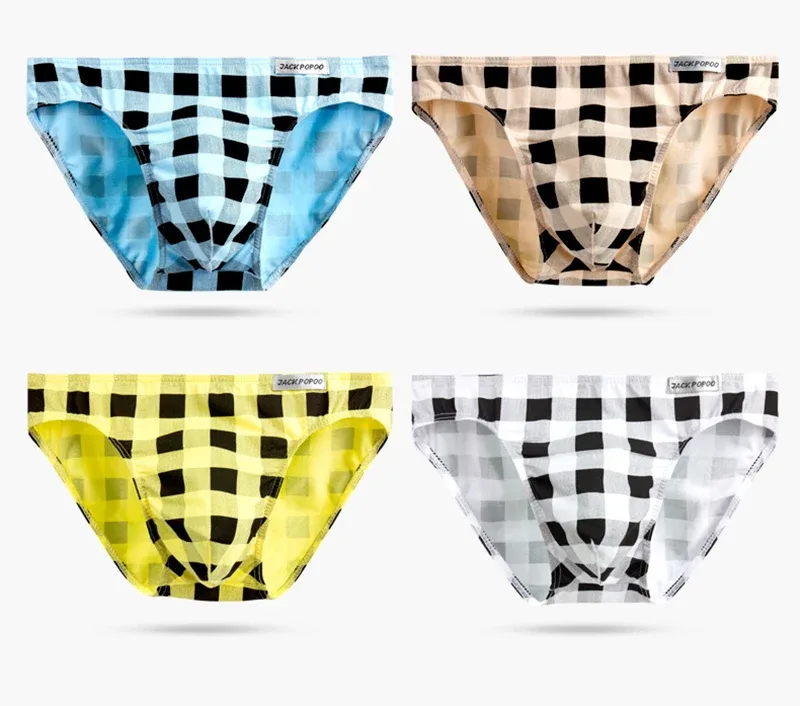 Kẻ Sọc Thời Trang Quần Lót Cotton Mềm Mại Co Giãn Nam Quần Đùi Thoáng Khí Thoải Mái Thanh Niên Quần Lót Nam Gợi Cảm U Phồng Túi Quần Lót — image 22