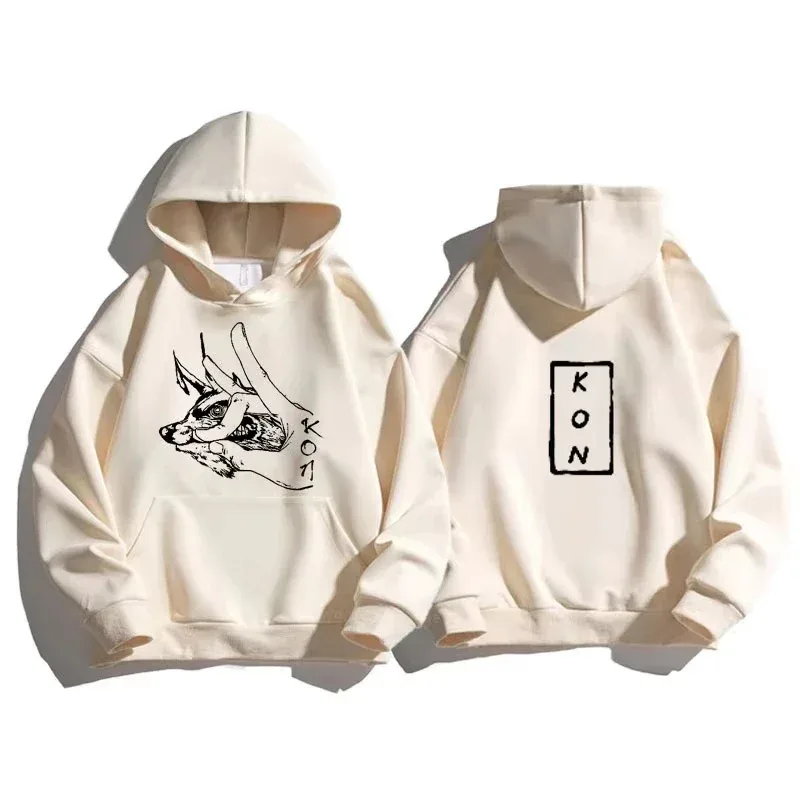 Hot Anime Chainsaw Man Hayakawa Aki Fox Devil Kon Graphic Printed Hooded Men Women 2D Hoodies Casual Sweatshirt Harajuku Streetw