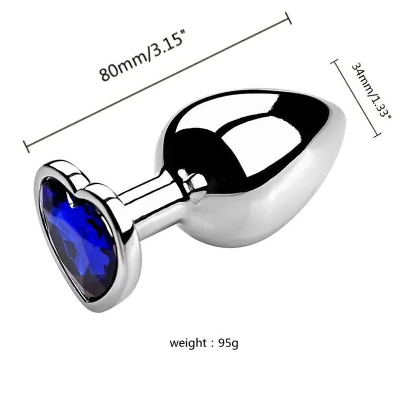 S/M/L Metal Anal Plug Butt Plug Sex Toy Butt Toy for Women Men Couples Gay Adult Game Masturbator Anal Diamond Sex Shop