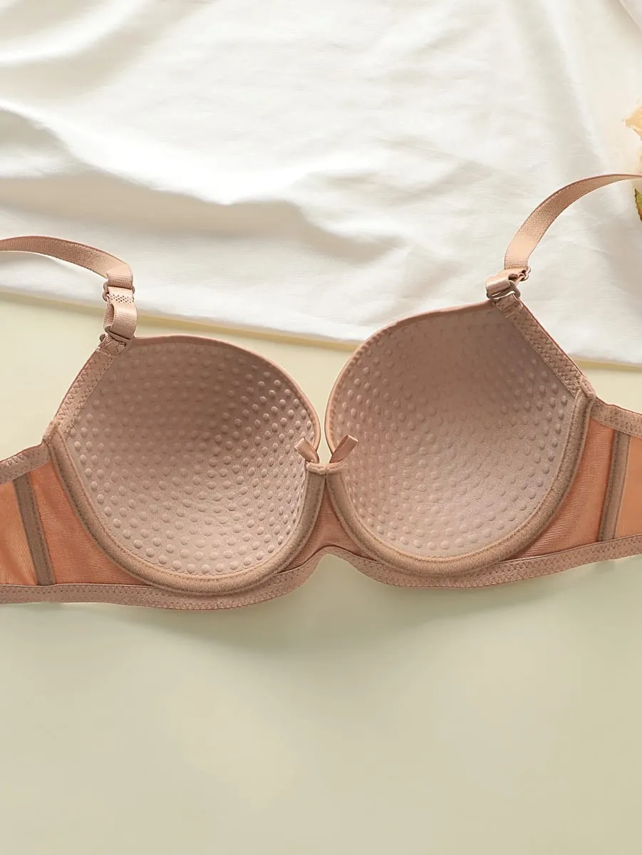 best-seller New 2-piece Combination Color Solid Color Bra Set Sexy Lingerie Set push up bra set minimalist set A2127