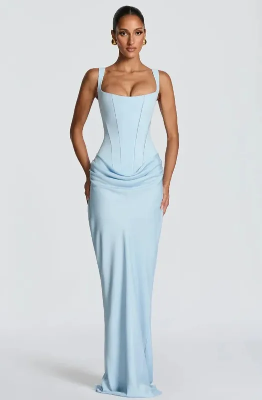 Yellow Strapless Pleated Women Split Maxi Dress Elegant Sleeveless Waist Cinching Slim Fit Dresses 2026 Lady Daily Party Gowns — image 13