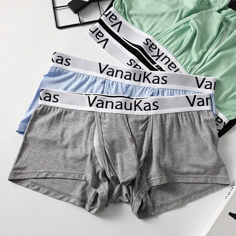 Men's Modal Boxer Shorts with 3D Support Pouch And Convenient Side Opening Design for Comfortable Wear