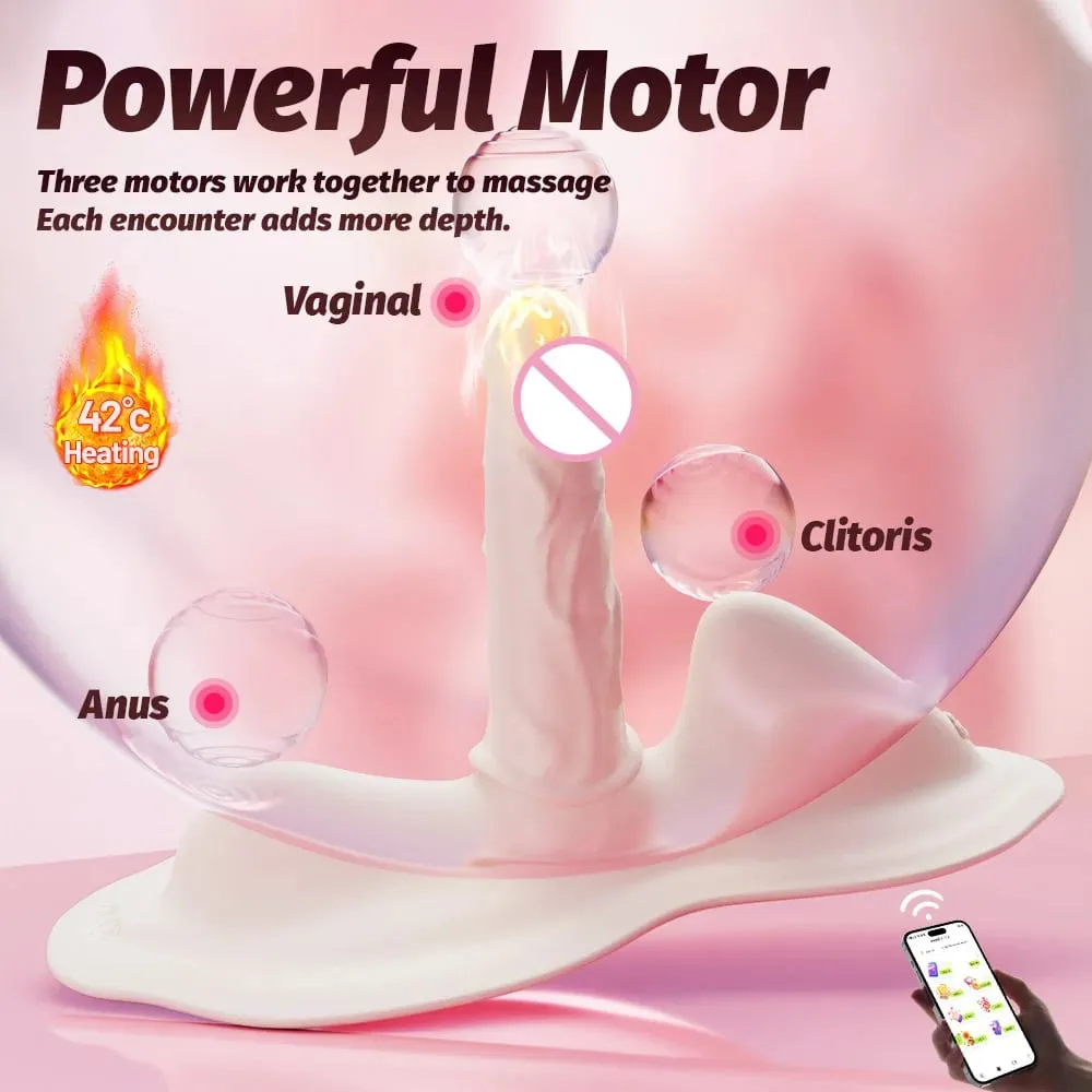 Thrusting Vibrator Separable Cushion Massager APP Control Heating Dildos Vibrators Clitoral Anal Stimulator Sex Toys for Woman — image 3