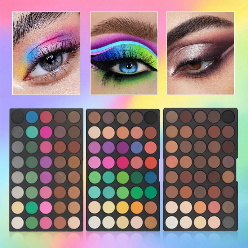 120 Colors 3-Layer Eyeshadow Palette All-in-One Matte & Shimmer Makeup Kit Long-Lasting Highly Pigmented Cosmetic Gift