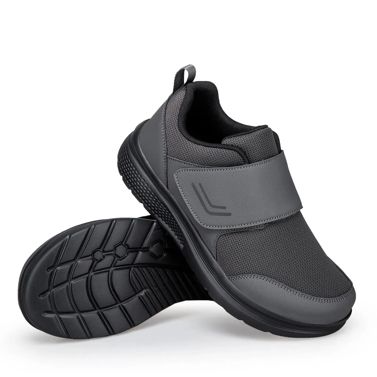 Extra Wide Men's Orthopedic Diabetic Shoes for Elderly Orthopedics Feet Swollen Adjustable Easy Top Walking Shoes Sneakers