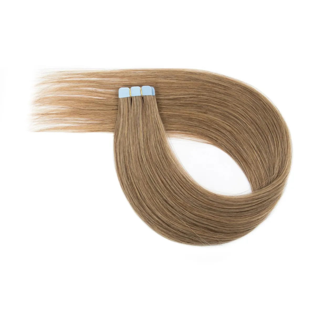 Multi Color Mini Skin Tape In Human Hair Extensions 10 Pieces 12 Inch To 20 Inch Multiple Color Options Remy Hair Natural Comfortable Wear for Women Thickening And Lengthening