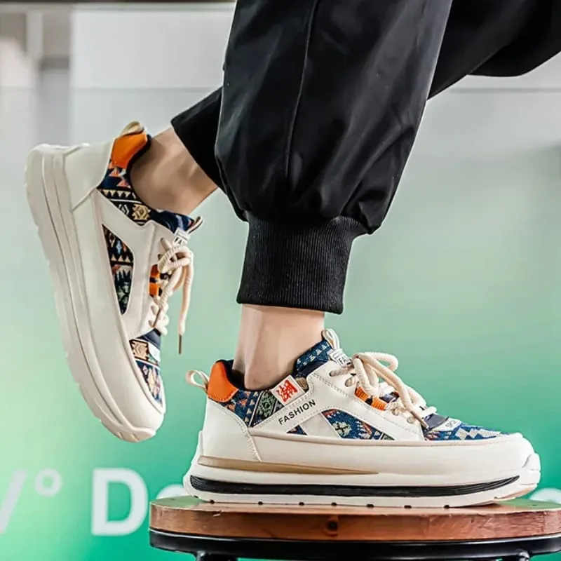 Luxury Men Trendy Casual Sneakers Outdoor Comfortable Platform Vulcanized Shoes Non Slip Wear-resistant Men Running Shoes Hombre — image 6