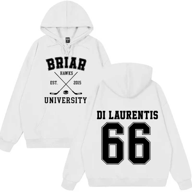 Di Laurentis 66 Off Campus TV Series Briar University Hoodie Men Women Clothing Fashion Winter Vintage Casual Loose Sweatshirt