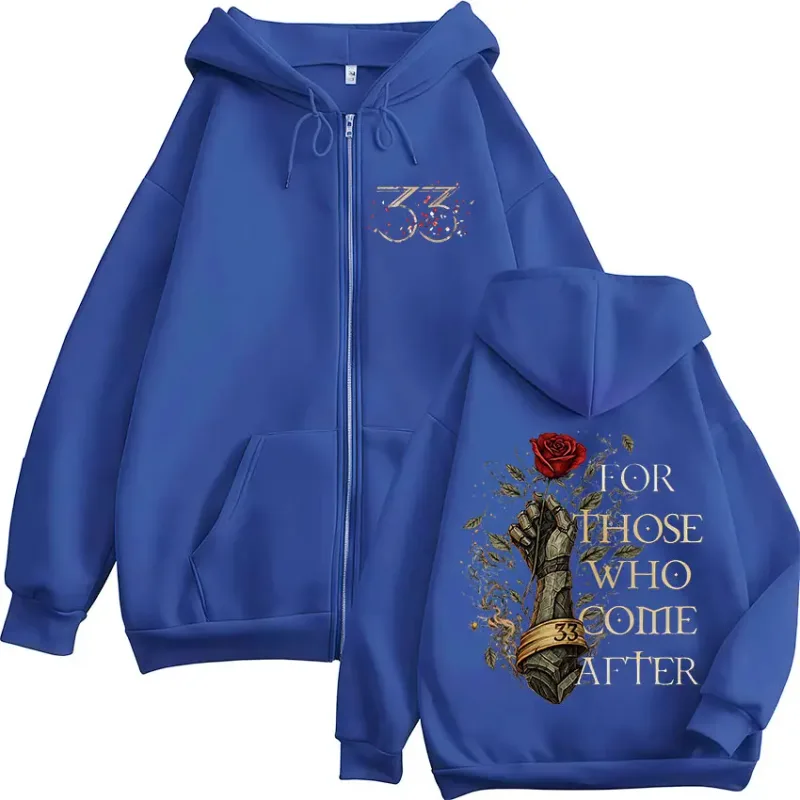 Game Clair Obscur Expedition 33 for Those Who Come After Zipper Hoodies Men's Women Clothing Fashion Zip Up Sweatshirts Jackets