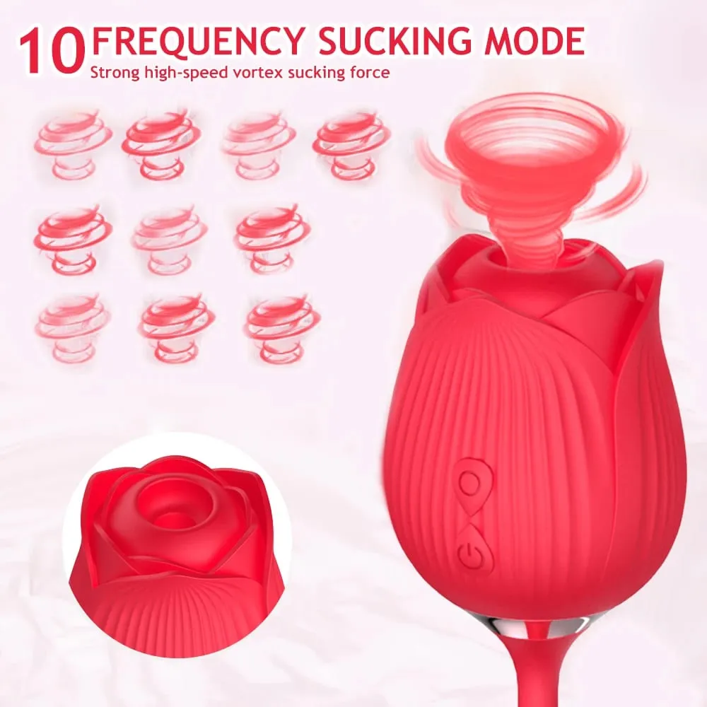 G-Spot Vibrator Clitoral Nipple Sucking Stimulator 10 Modes Vibrating Egg Sex Toy for Women Couples