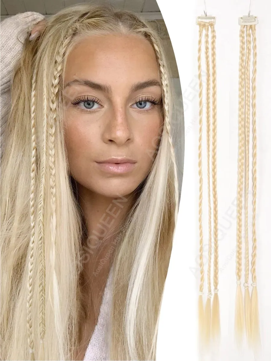 Synthetic 1/2pcs Braid Wig With Strong BB Clip Lightweight Box Braid Ponytail Hair Piece for Women — image 12
