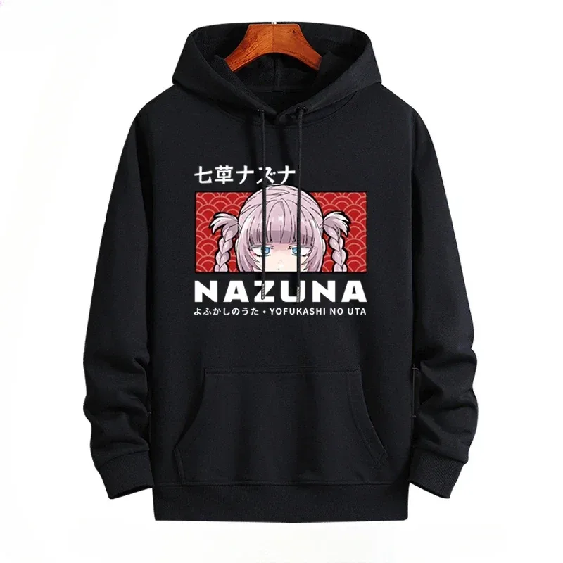 Y2K Anime CALL OF THE NIGHT Nazuna Nanakusa Nakakatawang Hoodie Hip Hop Graphic Sweatshirts Poleron Hombre Streetwear Harajuku Tracksui
