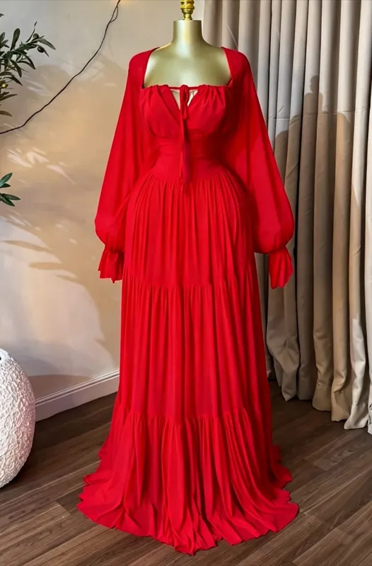 CM.YAYA 2026 Fall Winter Women Long Sleeve Slash Neck Long Maxi Dress Slim Evening Birthday Trendy Sexy Vacation Party Dresses