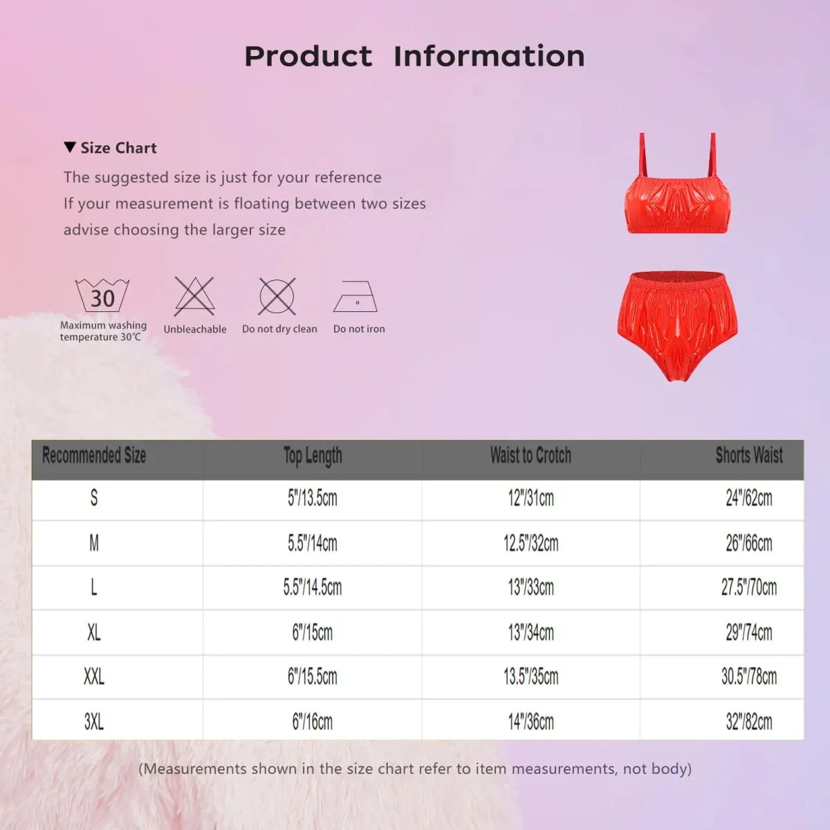 Women Swimwear Swimsuit Waterproof Lingerie Set Bikini Nightwear Clubwear Bra Top with Shorts for Beach Pool Party Sunbathing