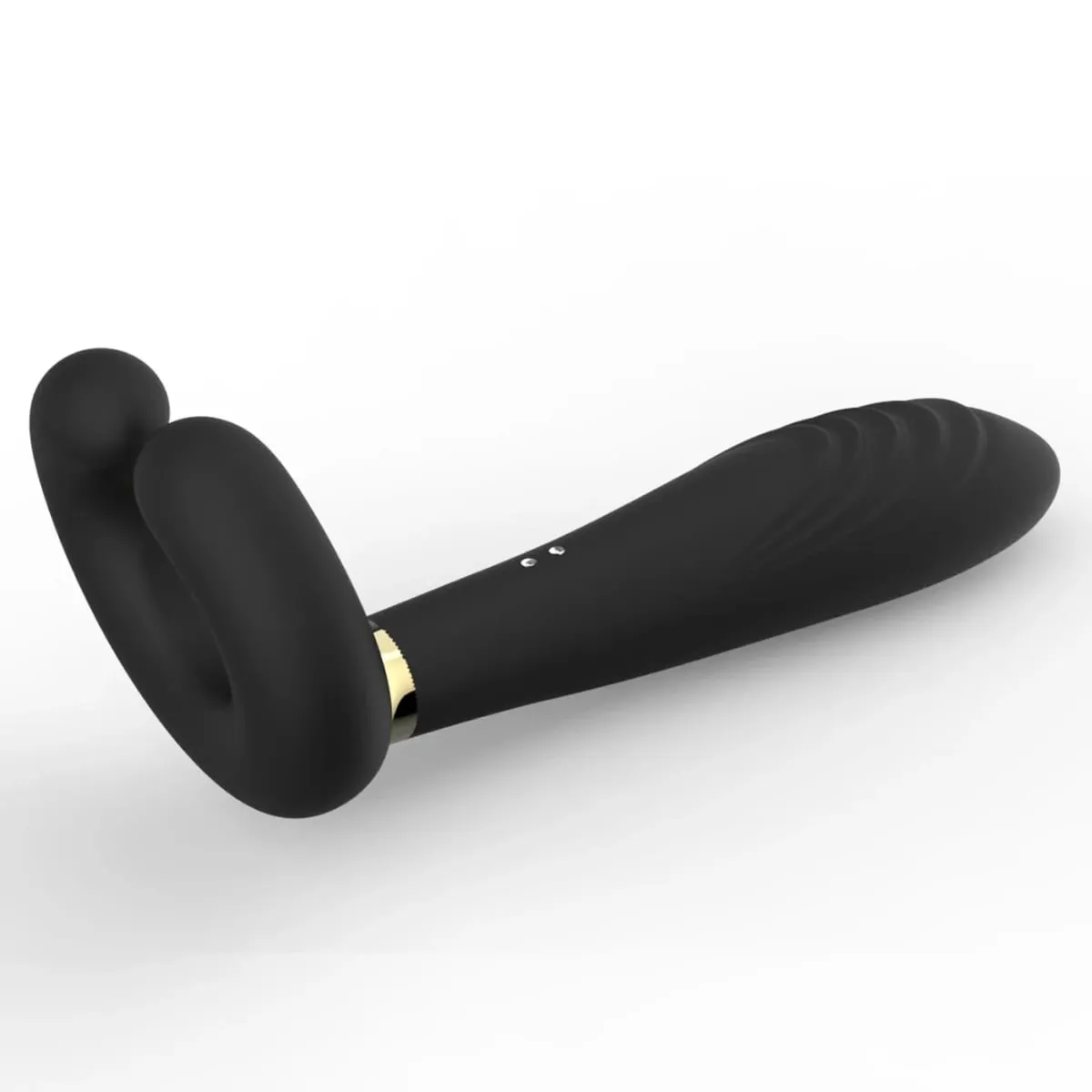 ilicone Prostate Massager Vibrator - Turquoise Rippled Anal Vibrator with Perineum Stimulator G-Spot Sex Toy for Men Women