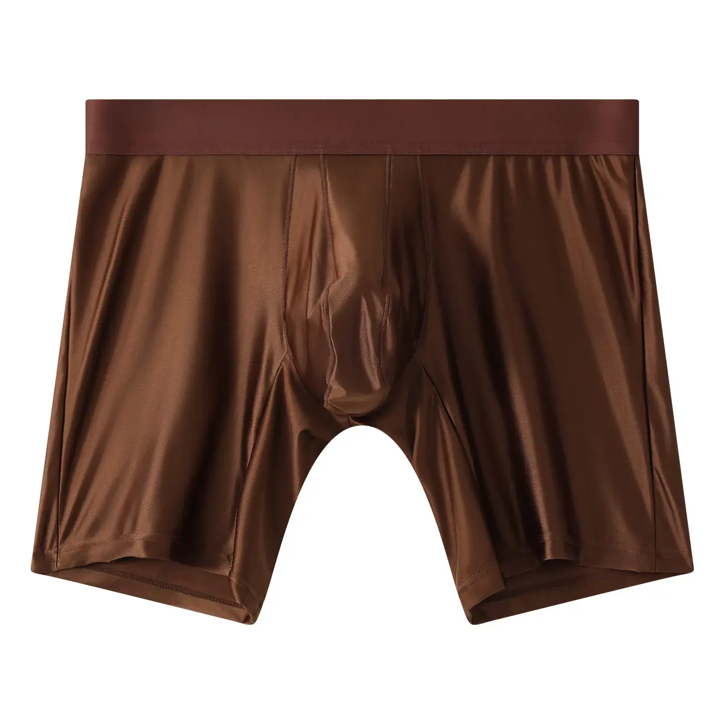 Mens Underwear Boxers Solid U Convex Pouch Panties Man Extended Leg Boxer Shorts Homme Middle Waist Sports Underpants Male M-XXL